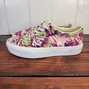 Vans Doheny Platform Tropical Floral Paradise Print Sneakers Women’s 9.5